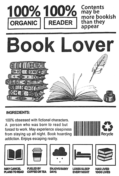 Book Lover T-Shirt Close Up