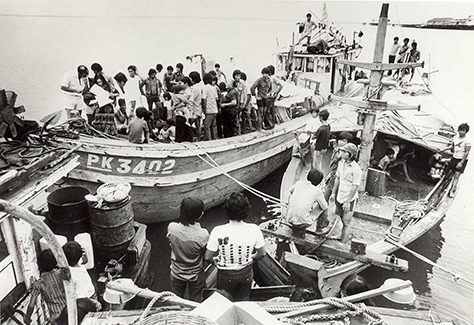 Vietnamese refugee boat