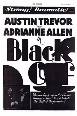 Poster for the 1931 film adaptation of Black Coffee