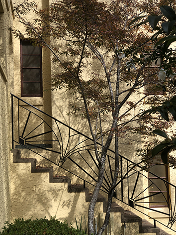 Stairs at back of Everglades House