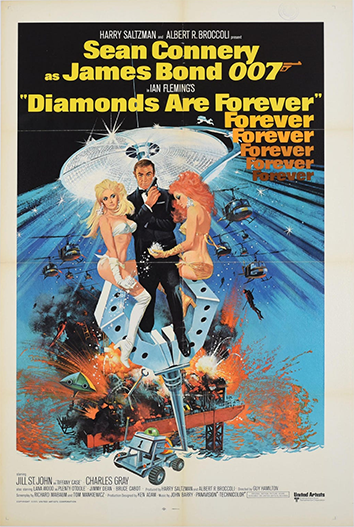 Diamonds are Forever Montage Poster