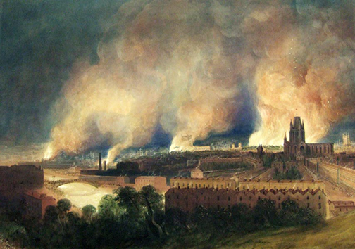Bristol Burns by William James Müller, 1831