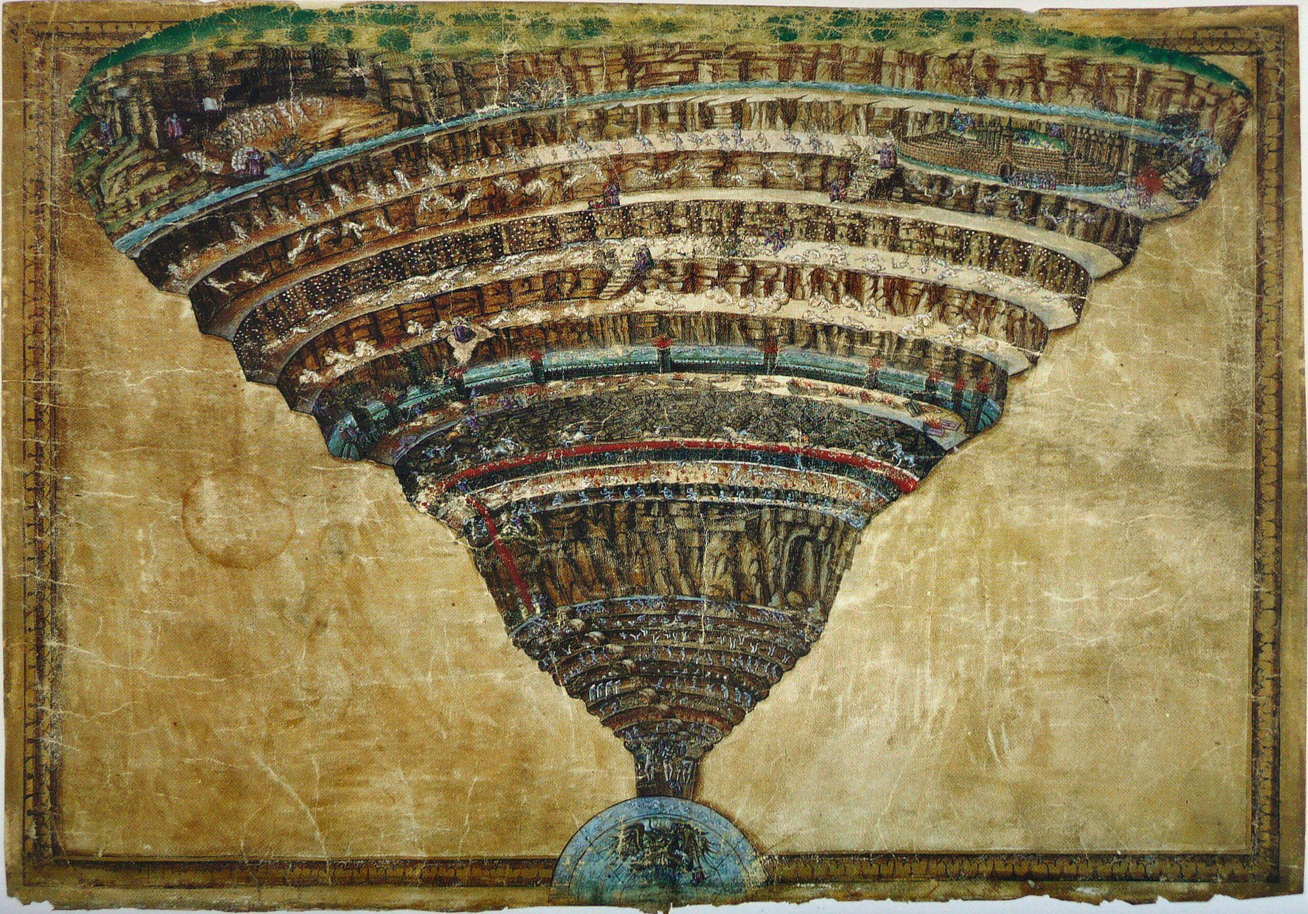 The Map of Hell by Sandro Bottocelli