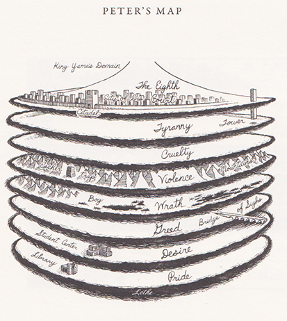 Peter’s Map of Hell by Patrick Arrasmith, from Katabasis