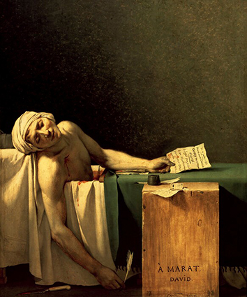 The Death of Marat by Jacques-Louis David
