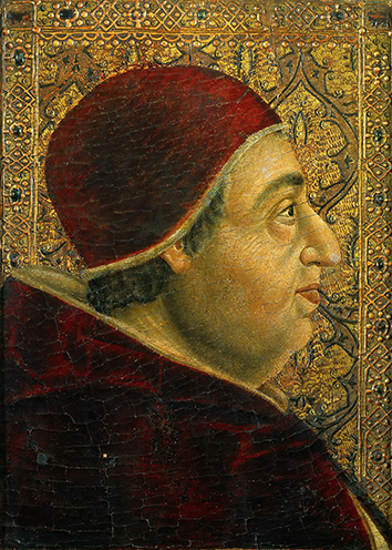 Pope Alexander VI (Rodrigo Borgia) by Pedro Berruguete, 1495