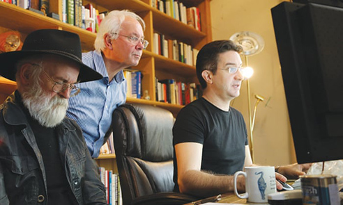 Rob Wilkins types Pratchett's autobiography