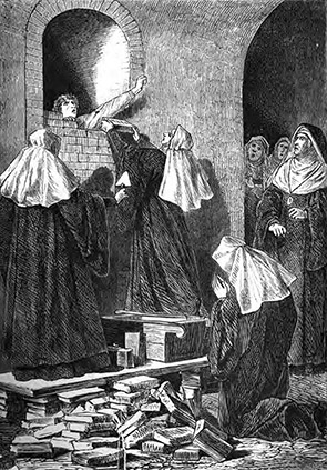 A nun binged walled in
