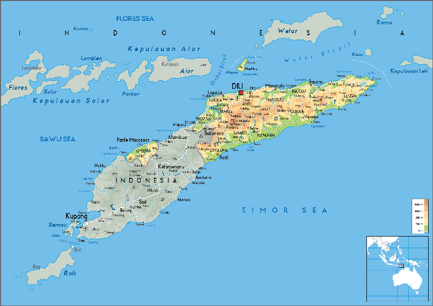 Timor-Leste map