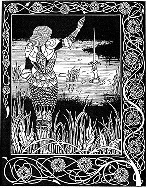 Excalibur returned to the Lady in the Lake