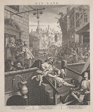 Gin Lane by William Hogarth