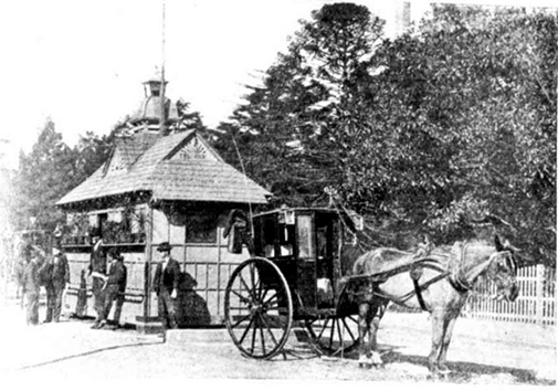 Hansom Cab Shelter for cab drivers, Melbourne, 1903