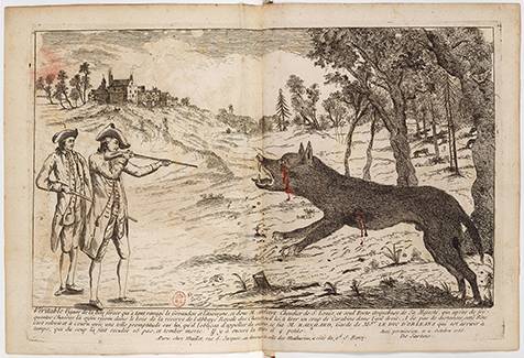 Francois Antoine kills a wolf thought to be the Beast of Gevaudan