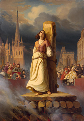 Joan of Arc’s Death at the Stake by Stilke Hermann Anton, 1843