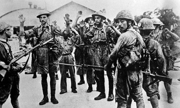 Surrender to Japanese troops