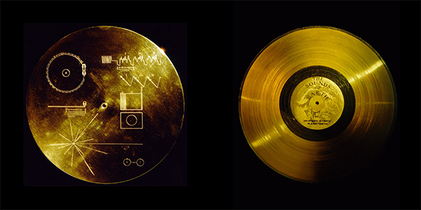 Both sides of the Voyager Golden Record