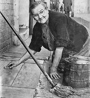Cleaning with a Donkey Stone