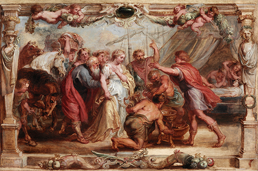 Briseis Given Back to Achilles by Peter Paul Rubens c1630