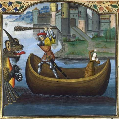Hercules and Hesion by Raul Lefevre, 15th Century