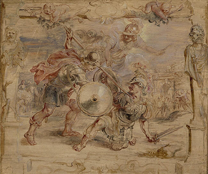 The Death of Hector by Peter Paul Rubens - 1630