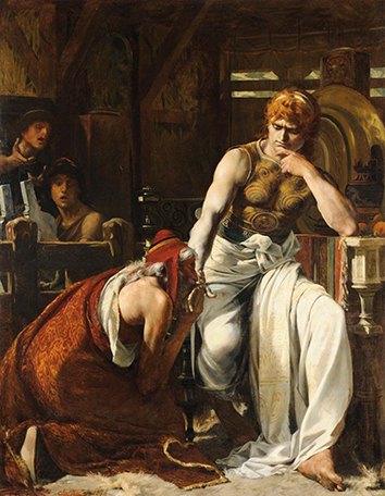 Priam Asking Achilles for the Body of Hector by Theobald Chartran, 1876