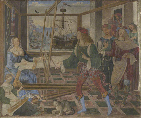 Penelope and the Suitors by Bernardino Pinturicchio, 1509
