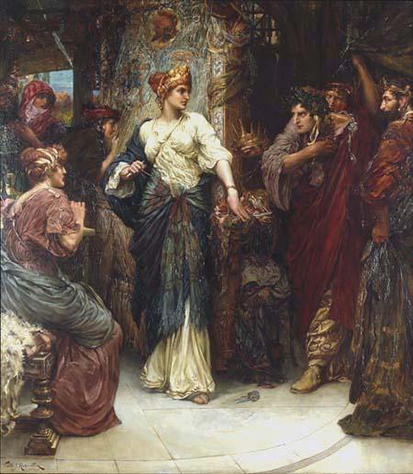Penelope and the Suitors by Victor John Robertson, 1900