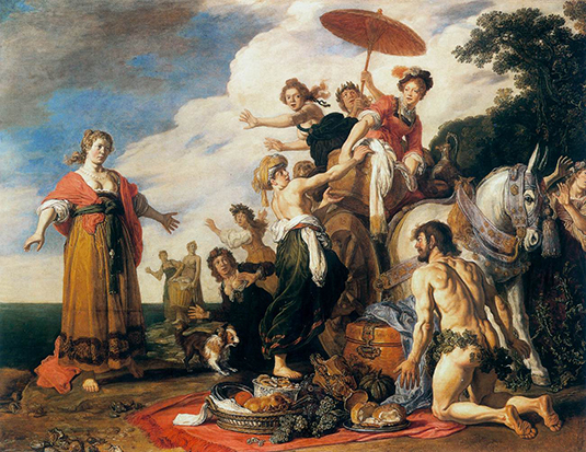 ‘Odysseus and Nausicaa’, Pieter Lastman, 1619
