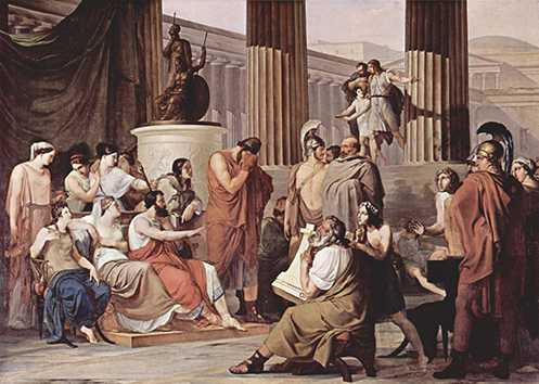‘Odysseus at the Court of Alcinous’, Francesco Hayez, 1814-1815