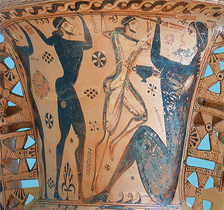 ‘Odysseus and his Men Blinding Polyphemus’, Polyphemus Painter, circa 660BCE