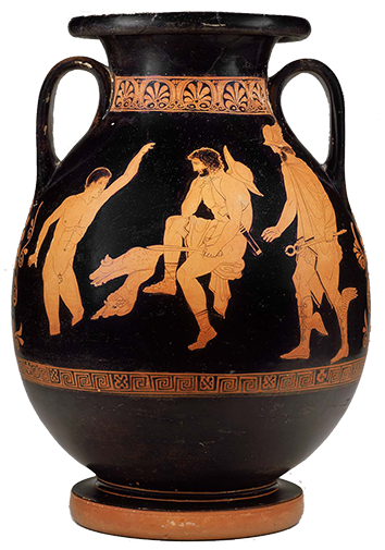 ‘Odysseus and Elpenor in the Underworld’, Lykaon Painter, circa 440BCE