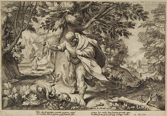 ‘Teresias Hitting two Snakes’, Robert de Baudous, circa 1590