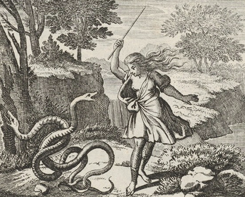‘Tiresias Strikes two Snakes’, Johann Ulrich Kraus, circa 1690