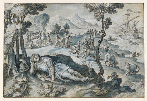 ‘Ulysses and The Cattle of Helios, the Sun God’, Johannes Stradanus, circa 1600-1605
