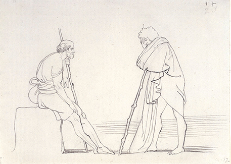 ‘Odysseus Converses with Eumaeus’, John Flaxman, 1792