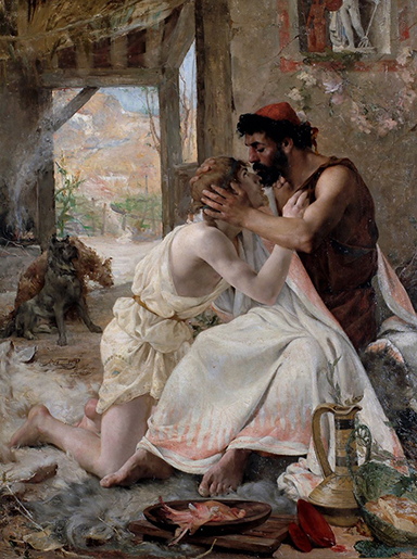 ‘Ulysses and Telemarchus’, Georges Trauffaut, 1880