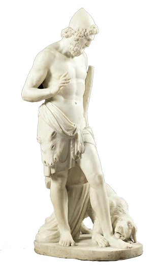 ‘Ulysses Recognised by his Dog’, Jean-Joseph Espercieux, 1812