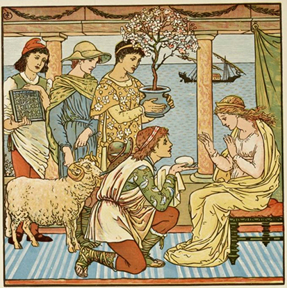 ‘The Gifts’, Walter Crane, 1898