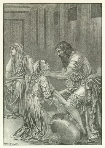 ‘The Recognition of Odysseus by Eurycleia’, Patten Wilson, Late 19th Century