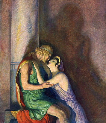 ‘Odysseus and Penelope Reunited’, Newell Converse Wyeth, 1929