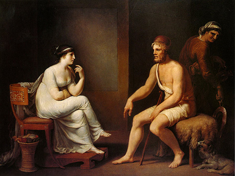 ‘Odysseus and Penelope’, Johann Heinrich Tischbein, 1802