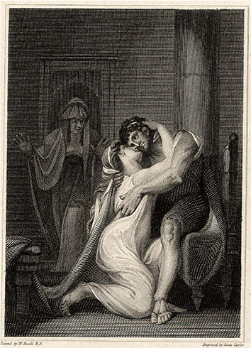 ‘Penelope Reunited With Odysseus’, Isaac Taylor after Henry Fuseli, 1806