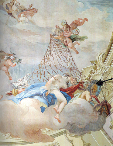‘Aphrodite and Ares surprised by a net’, Costantino Cedini, c1760